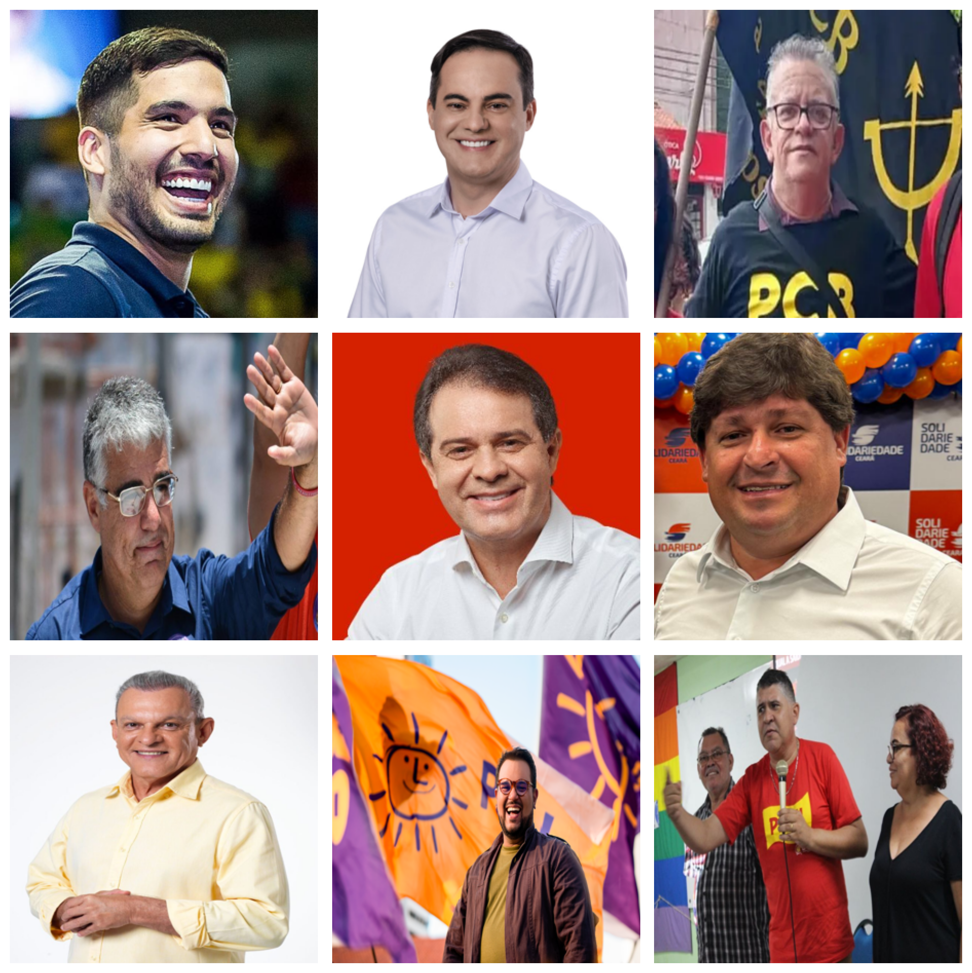 Mosaico Candidatos a prefeito de Fortaleza