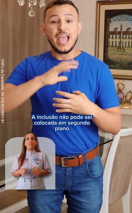Kamila Cardoso e libras