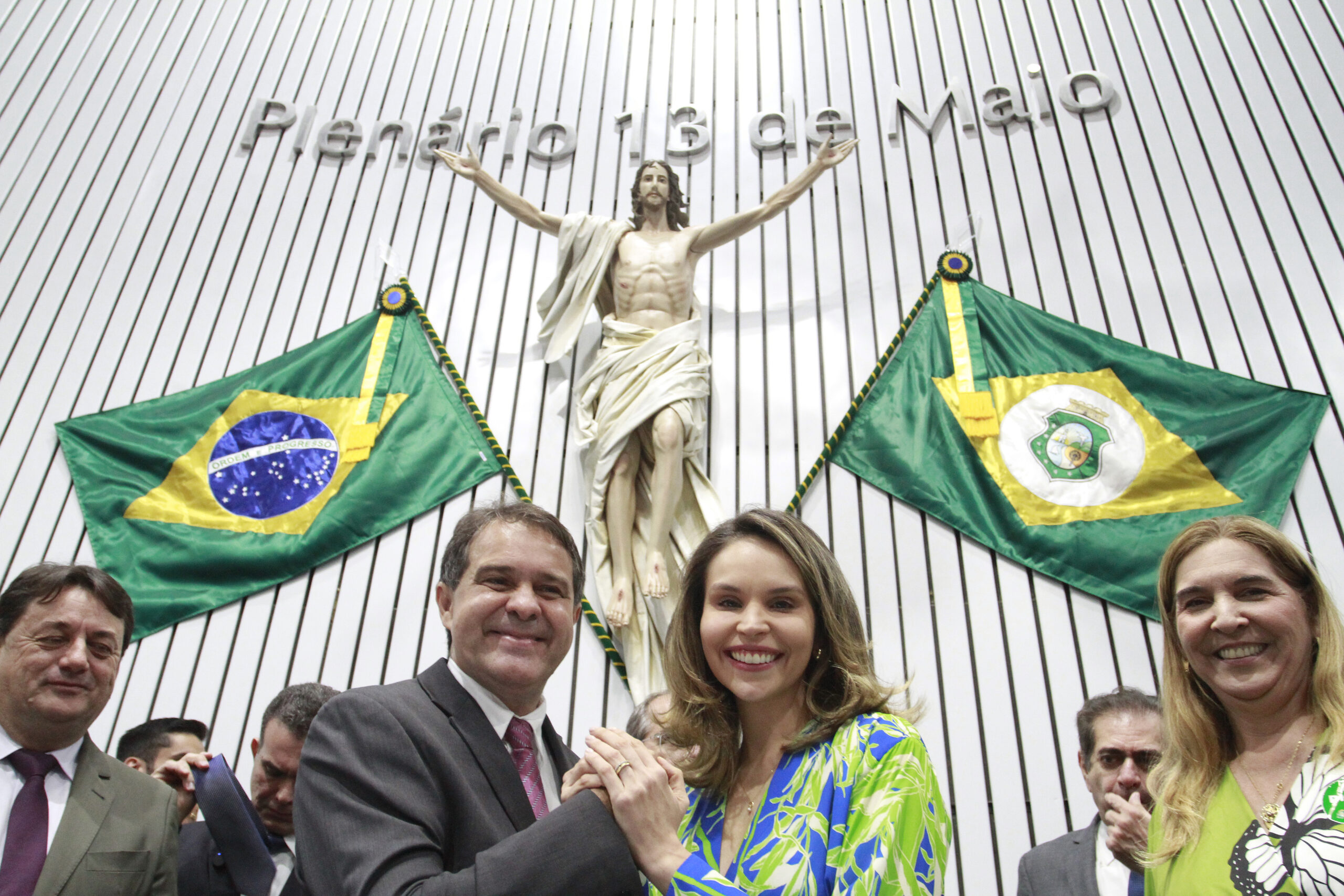 Evandro Leitão e Gabriella Aguiar
