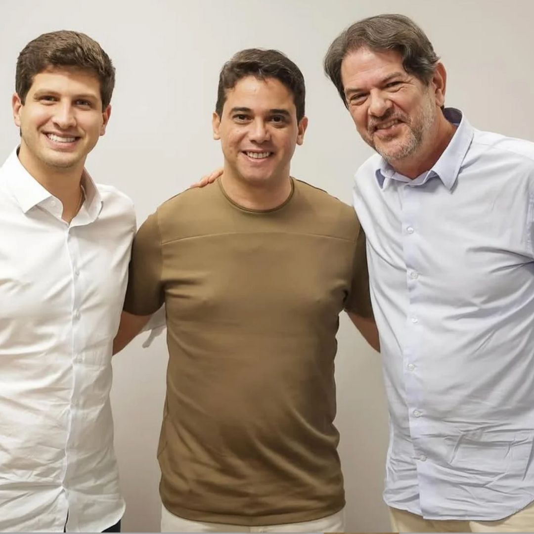 João Campos, Junior Mano e Cid Gomes.