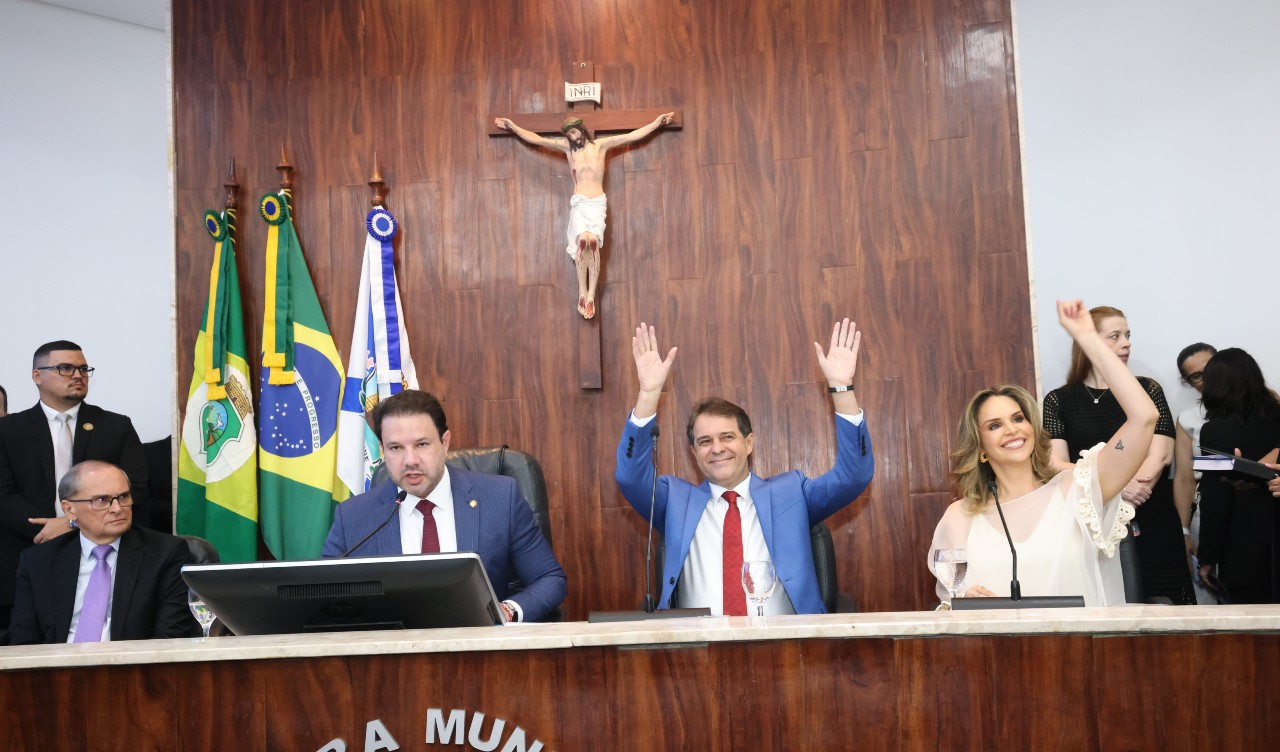 Posse de Evandro Leitão e Gabriella Aguiar na CMFor