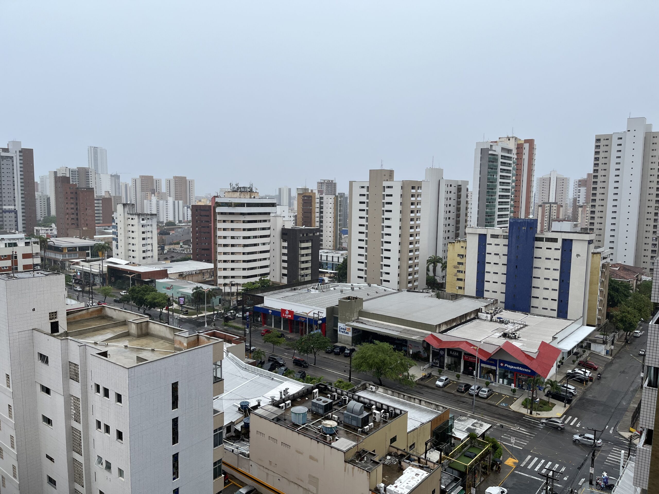 Chuva no Meireles, em Fortaleza