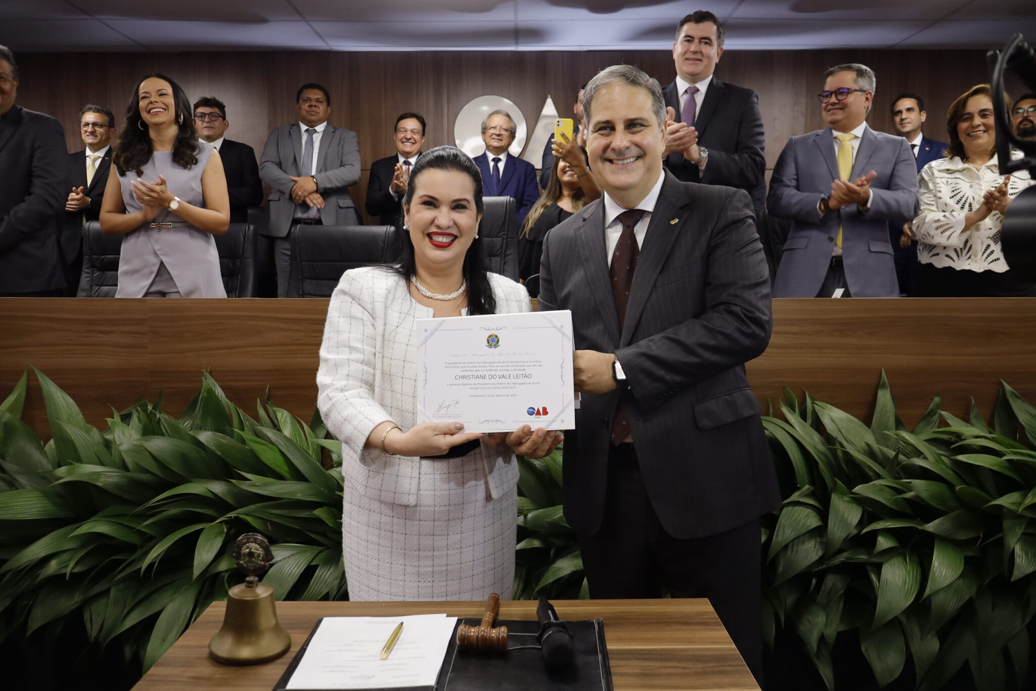 Posse na OAB - Erinaldo Dantas e Christiane Leitão