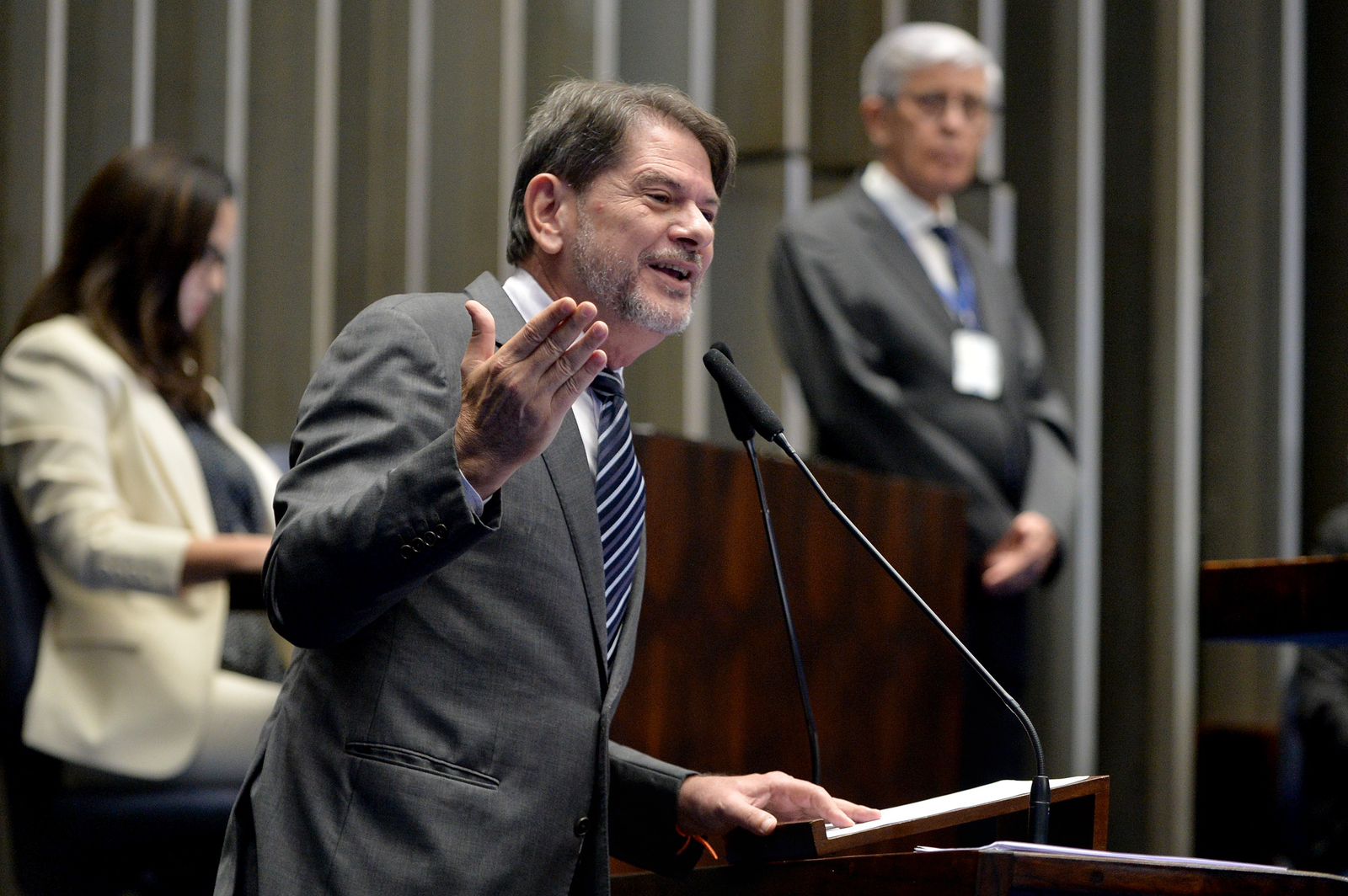 Cid Gomes no Plenário do Senado